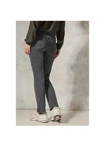 Gerade Jeans Cecil Gr. 36, Länge 28, grau (mid grey used wash) Damen Jeans 5-Pocket-Style