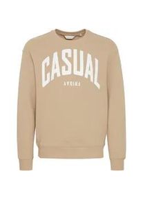 Sweatshirt Casual Friday "Sweatshirt CFSage" Gr. XL, silberfarben (silver mink) Herren Sweatshirts