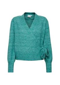 Strickjacke Ichi "Strickjacke IHOlene" Gr. XL, grün (cadmium green) Damen Strickjacken