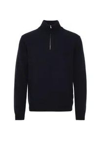 Troyer Casual Friday "Troyer CFKARL halfzip lambswool knit" Gr. XXL, blau (dark navy) Herren Pullover