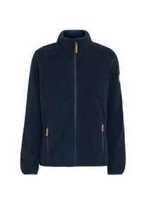 Fleecejacke North Bend "Fleecejacke NBStine W" Gr. 36, blau (navy blazer) Damen Jacken