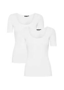 T-Shirt oxmo "T-Shirt OXIsan" Gr. XL, weiß (white/white) Damen Shirts