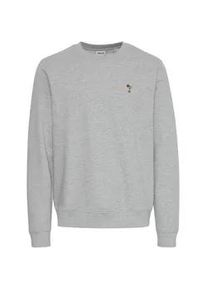 !Solid Rundhalspullover SOLID "Rundhalspullover SDNOOAM" Gr. M, grau (light grey melange) Herren Pullover