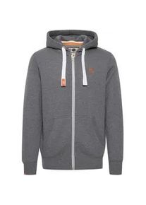 !Solid Kapuzensweatjacke SOLID "Kapuzensweatjacke SDBennZip Kapuzenjacke" Gr. XL, grau (grey mel) Herren Sweatjacken