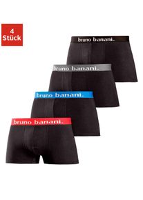 Hipster Bruno Banani, Herren, Gr. S, schwarz, Jersey, Obermaterial: 95% Baumwolle, 5% Elasthan, unifarben, körpernah, Unterhosen, knapp sitzende Boxershorts in uni oder gemustert aus Baumwollmischung