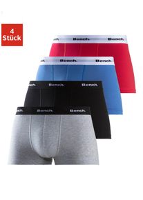 Hipster Bench., Herren, Gr. S, bunt (royalblau, grau, meliert, rot, schwarz), Jersey, Obermaterial: 95% Baumwolle, 5% Elasthan, unifarben, körpernah, Unterhosen, knapp sitzende Boxershorts aus Baumwollmischung