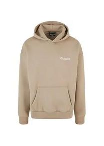 Kapuzensweatshirt DROPSIZE "Dropsize Herren Heavy Oversize Embo Hoodie" Gr. M, braun (weatherotteak) Herren Sweatshirts