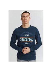 Sweatshirt Blend "Blend BHSweatshirt" Gr. S, blau (marineblaus) Herren Sweatshirts