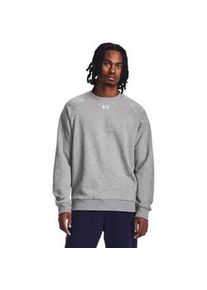 Sweatshirt Under Armour "UA Rival Fleece Crew" Gr. M, grau (castlerock light heather 025) Herren Sweatshirts