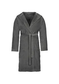 Unisex-Bademantel Vossen "Texas" Hausmäntel Gr. M L: 111cm, grau (flanell) für Damen & Herren