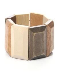 Armband Collezione Alessandro "Bine" Gr. Holz, beige (natur) Damen Armbänder