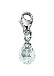 Charm-Einhänger ADELIA ́S "925 Silber Charms Anhänger mit Zirkonia" silberfarben (silber) Damen 925 Sterling Silber mit Zirkonia Silberschmuck für