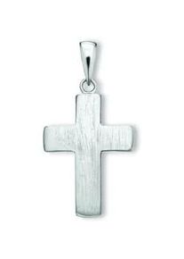 Ketten-Anhänger ONE ELEMENT "Kreuz Anhänger aus 925 Silber" Schmuckanhänger Gr. Damen, Silber 925 (Sterlingsilber), silberfarben (silber) Damen Silber Schmuck