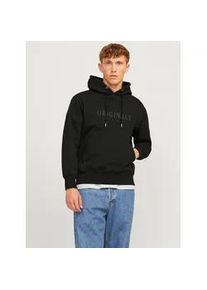 Jack & Jones Kapuzensweatshirt JACK & JONES "JORFREDERIKSBERG SWEAT HOOD SN" Gr. S, schwarz Herren Sweatshirts