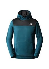 Kapuzensweatshirt The North Face "REAXION FLEECE HOODIE" Gr. L, blau (midnight petrol schwarz he) Herren Sweatshirts