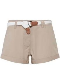 Cargoshorts oxmo "Chinoshorts OXChanett" Gr. 44, N-Gr, beige (simple tau) Damen Hosen