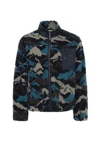 Fellimitatjacke THEJOGGCONCEPT "Fellimitatjacke JCMMBERRA MOUNT JACKET -" Gr. XL, blau (navy blazer mix) Herren Jacken