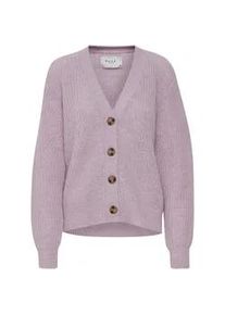 Strickjacke Pulz Jeans "Strickjacke PZIris" Gr. L, lila (lavender frost melange) Damen Strickjacken