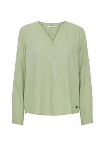 Longbluse oxmo "Tunika OXAnja" Gr. 40, grün (seagrass) Damen Blusen