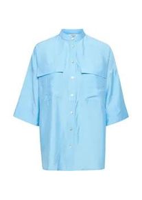 Shirtbluse B.Young "Shirtbluse BYIhaliea" Gr. 34, blau (blue bell) Damen Blusen