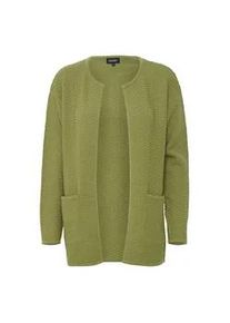 Strickjacke oxmo "Strickjacke OXMiline" Gr. XS, grün (sage) Damen Strickjacken