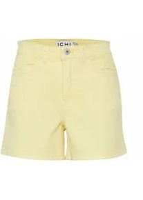 Shorts Ichi "Jeansshorts IHCenny" Gr. 38, N-Gr, gelb (french vanilla) Damen Hosen