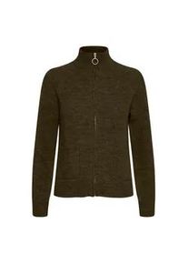 Strickjacke B.Young "Strickjacke BYMartine" Gr. L, grün (olive night melange) Damen Strickjacken