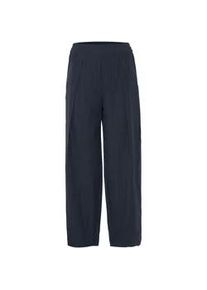 Stoffhose B.Young "Stoffhose BYMMMIDDE BARREL PANTS -" Gr. 42, N-Gr, blau (navy pinstripe mix) Damen Hosen