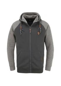 Kapuzensweatjacke INDICODE "Kapuzensweatjacke IDTerence" Gr. L, grau (grau mix) Herren Sweatjacken