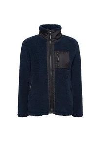 Fleecejacke oxmo "Fleecejacke OXEllin" Gr. M, blau (total eclipse) Damen Jacken