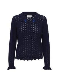 Atelier Rêve Strickjacke ATELIER RÊVE "Strickjacke IRFanto" Gr. S, blau (maritime blau) Damen Strickjacken