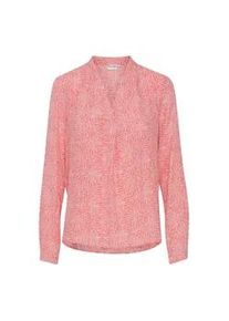 Langarmbluse Pulz Jeans "Langarmbluse PZGene" Gr. XL, rosa (flamingo plume printed) Damen Blusen