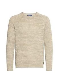 Strickpullover Blend "Strickpullover BHDan" Gr. L, weiß (bone white) Herren Pullover