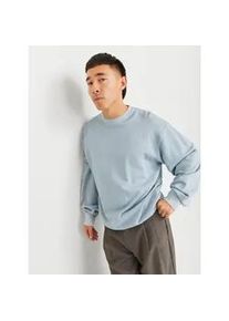 Jack & Jones Sweatshirt JACK & JONES "JJECHARGE FADED SWEAT CREW NECK NOOS" Gr. M, blau (chambray blue) Herren Sweatshirts mit Rippbündchen