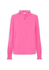 Langarmbluse Pulz Jeans "Langarmbluse PZLIPPA VNeck Blouse" Gr. L, pink (raspberry rose) Damen Blusen