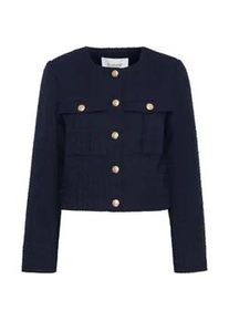 Langarmbluse B.Young "Langarmbluse BYEPIA BLAZER -" Gr. 38, blau (navy blazer) Damen Blusen