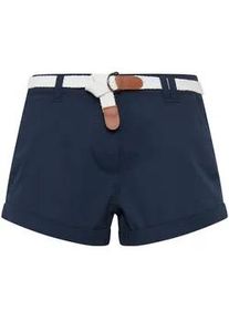 Cargoshorts oxmo "Chinoshorts OXChanett" Gr. 42, N-Gr, blau (insig blau) Damen Hosen