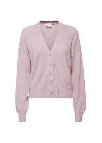 Strickjacke Ichi "Strickjacke IHAlpa" Gr. L, lila (fragrant lila) Damen Strickjacken