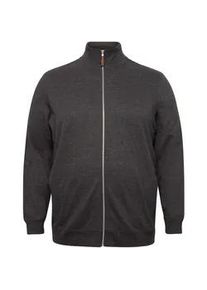 Sweatjacke Blend "Sweatjacke BHBAlio" Gr. XXXL, grau (charcoal mix) Herren Sweatjacken