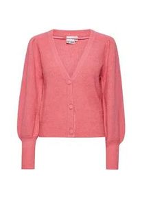 Strickjacke Ichi "Strickjacke IHDusty" Gr. S, rosa (chateau rose) Damen Strickjacken