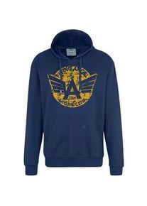 Kapuzensweatshirt Ahorn Sportswear Gr. 6XL, blau Herren Sweatshirts mit modischem Frontprint