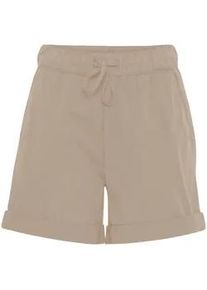 Cargoshorts oxmo "Chinoshorts OXChanel" Gr. 42, N-Gr, beige (cement) Damen Hosen