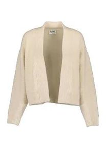 Strickjacke Blue Seven "Blue Seven DARK&BOLD" Gr. 40, beige (043, kiesel) Damen Strickjacken