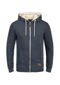 Kapuzensweatshirt Blend "Kapuzensweatjacke BHHulker" Gr. XL, blau (navy teddy) Herren Sweatshirts