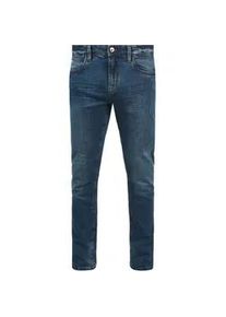 5-Pocket-Hose INDICODE "5-Pocket-Jeans IDAldersgate" Gr. 34, Länge 34, blau (medium indigo) Herren Hosen