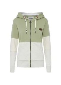 Strickjacke oxmo "Strickjacke OXKate" Gr. M, grün (seagrass) Damen Strickjacken