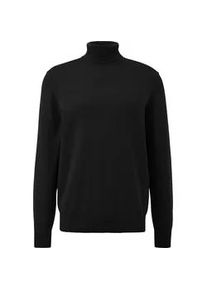 Rollkragenpullover s.Oliver Gr. XL, schwarz Herren Pullover mit Rollkragen