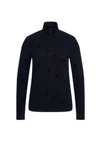 Sportalm Unterzieher mit Skifahrerdruck Fleecejacke Damen (Gr 48 |schwarz/blau)