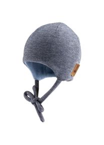 Sterntaler Babys Beanie gefüttert Mütze Kinder (Gr 43 cm |grau/blau)