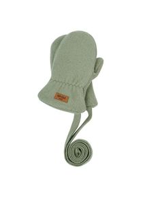 MaxiMo Mini-Fausthandschuhe Baumwollfleece Handschuhe Kinder (Größe 6 Monate |oliv)